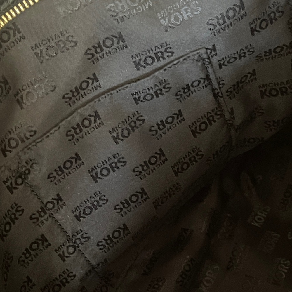 Michael Kors Black Satchel with Gold Accents - Picture 4 of 6